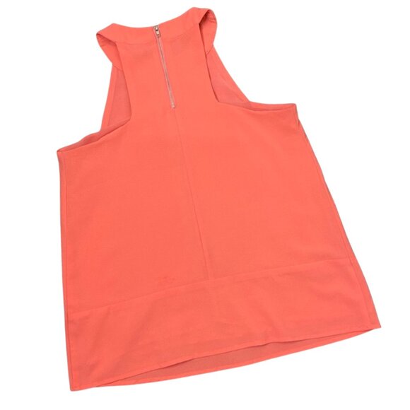 PAPER CRANE | Coral Pink High Neck Halter Style Blouse | Size S - Picture 5 of 11
